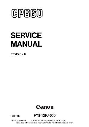 Сервисная инструкция Canon CP-660 ― Manual-Shop.ru