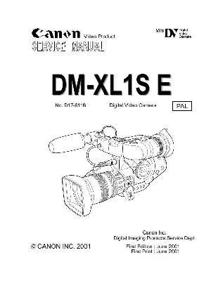 Сервисная инструкция Canon DM-XL1S E (Pal) ― Manual-Shop.ru