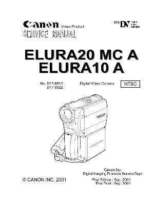 Service manual Canon ELURA-10A, ELURA 20MCA ― Manual-Shop.ru