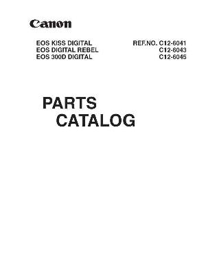 Service manual Canon EOS-300D (sm, pc, schematic) ― Manual-Shop.ru