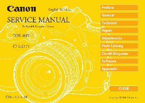 Сервисная инструкция Canon EOS-40D ― Manual-Shop.ru