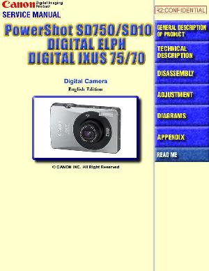 Сервисная инструкция Canon IXUS-70 75 ELPH ― Manual-Shop.ru