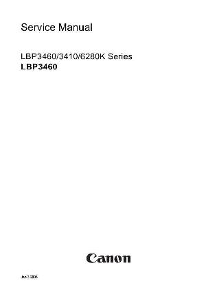 Сервисная инструкция Canon LBP-3410, LBP-3460, LBP-6280K ― Manual-Shop.ru