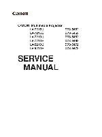 Service manual Canon LV-5210, LV-7210, LV-7215