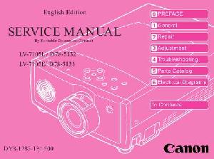 Service manual Canon LV-7105E, LV-7105U ― Manual-Shop.ru