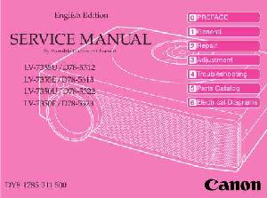 Сервисная инструкция Canon LV-7350E, LV-7355E ― Manual-Shop.ru