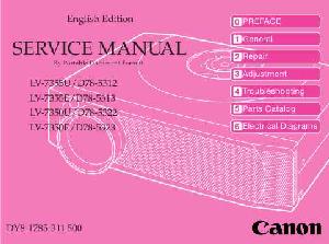 Сервисная инструкция Canon LV-7350E, LV-7355E ― Manual-Shop.ru