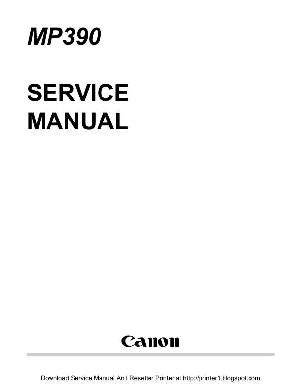Сервисная инструкция Canon MP-390 ― Manual-Shop.ru