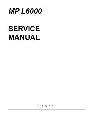 Service manual Canon MP-L6000 ― Manual-Shop.ru