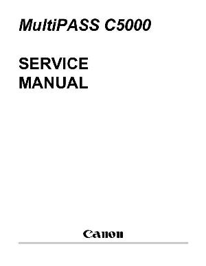 Сервисная инструкция Canon Multipass C5000 ― Manual-Shop.ru