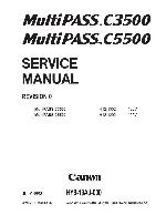 Service manual Canon Multipass C635, C3500, C5500