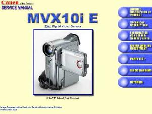 Сервисная инструкция Canon MVX-10i ― Manual-Shop.ru