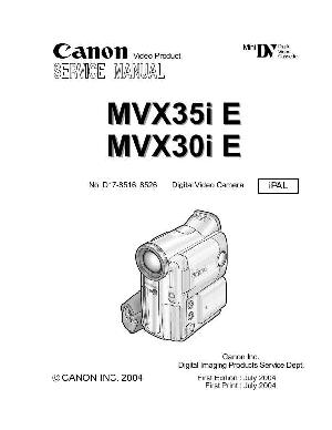 Сервисная инструкция Canon MVX-30i, MVX-35i ― Manual-Shop.ru