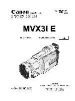 Service manual CANON MVX-3I