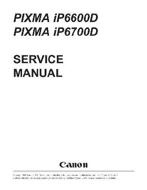 Service manual Canon Pixma IP6700D ― Manual-Shop.ru