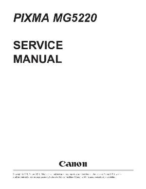 Service manual Canon Pixma MG5220 ― Manual-Shop.ru