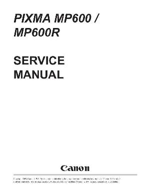 Service manual Canon Pixma MP600, MP600R ― Manual-Shop.ru