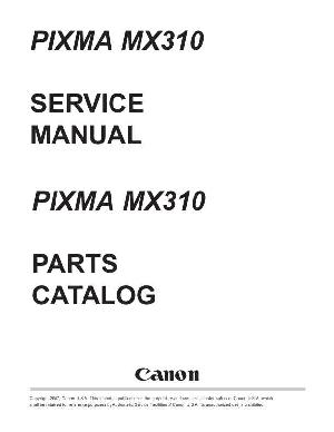 Service manual Canon Pixma MX310 ― Manual-Shop.ru