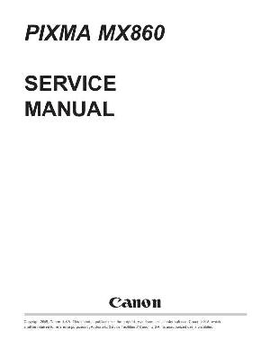 Service manual Canon Pixma MX860 ― Manual-Shop.ru