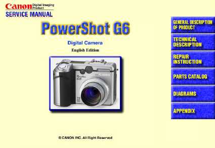  Canon Powershot G6 -  6
