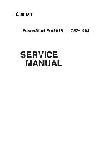 Service manual Canon POWERSHOT-PRO90IS