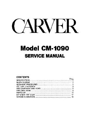 Service manual Carver CM-1090 ― Manual-Shop.ru
