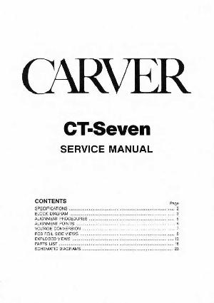 Service manual Carver CT-7 ― Manual-Shop.ru