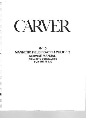 Service manual Carver M-1.5 ― Manual-Shop.ru