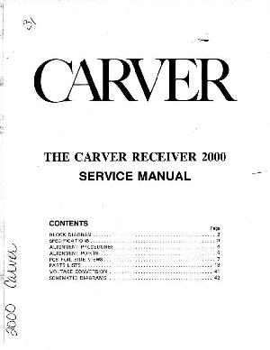 Service manual Carver MXR-2000 ― Manual-Shop.ru