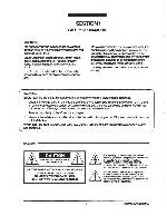 Service manual Carver PT-1800, PT-2400