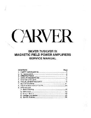 Service manual Carver SILVER 7T, 9T ― Manual-Shop.ru