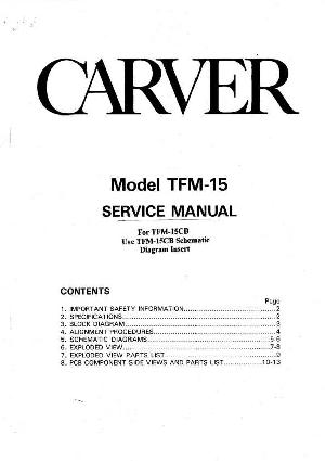Service manual Carver TFM-15CB ― Manual-Shop.ru