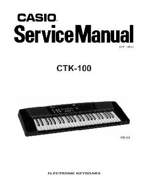 Service manual Casio CTK-100 ― Manual-Shop.ru