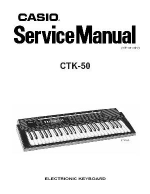 Service manual Casio CTK-50 ― Manual-Shop.ru