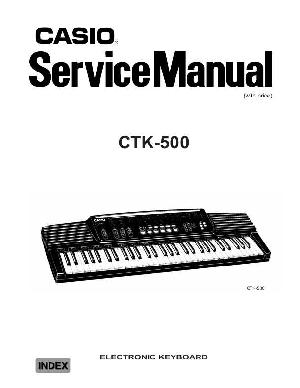Service manual Casio CTK-500 ― Manual-Shop.ru