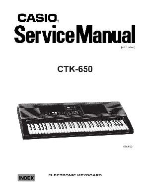 Service manual Casio CTK-650 ― Manual-Shop.ru