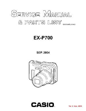Service manual Casio EX-P700 ― Manual-Shop.ru