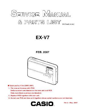 Service manual Casio EX-V7 ― Manual-Shop.ru