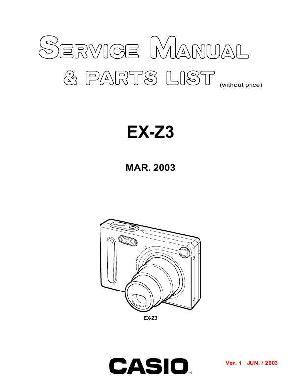 Service manual Casio EX-Z3 ― Manual-Shop.ru