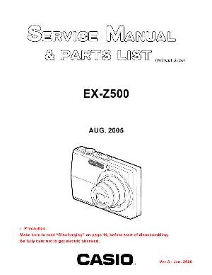 Service manual Casio EX-Z500 ― Manual-Shop.ru