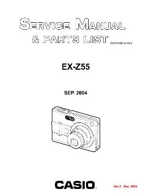 Service manual Casio EX-Z55 ― Manual-Shop.ru