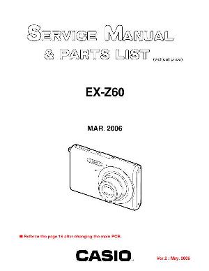 Service manual Casio EX-Z60 ― Manual-Shop.ru