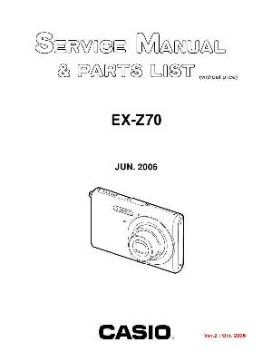 Service manual Casio EX-Z70 ― Manual-Shop.ru