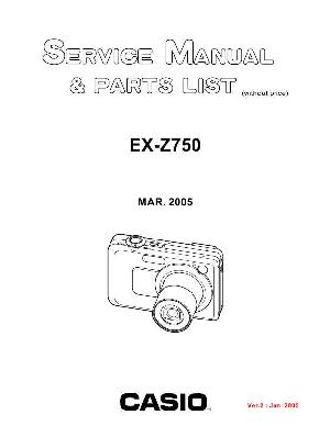 Service manual Casio EX-Z750 ― Manual-Shop.ru