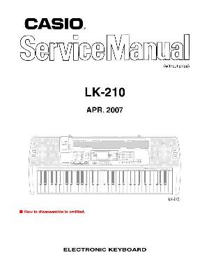 Service manual Casio LK-210 ― Manual-Shop.ru