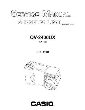 Service manual Casio QV-2400UX ― Manual-Shop.ru