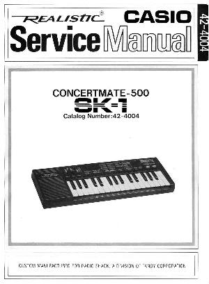 Сервисная инструкция Casio SK-1 ― Manual-Shop.ru