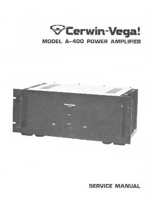 Service manual Cerwin-Vega A-400 ― Manual-Shop.ru