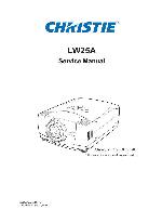 Service manual Christie LW-25A