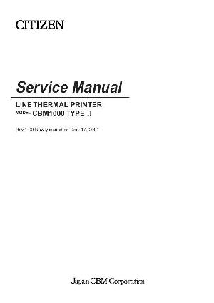 Service manual Citizen CBM-1000II ― Manual-Shop.ru